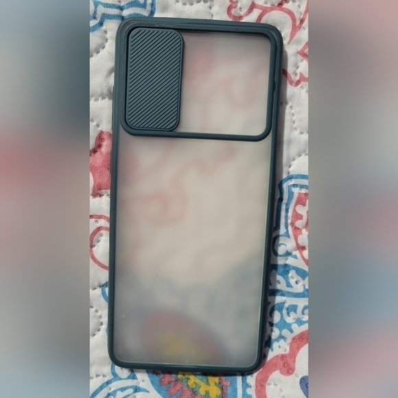 𝅺Samsung Galaxy S20 Plus Case Semi-Transparent Teal w/ Sliding Camera Lens Prot - Picture 2 of 3